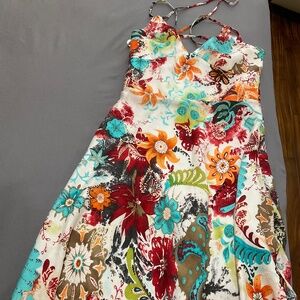 Morell Maxi Size 8 Printed Dress
